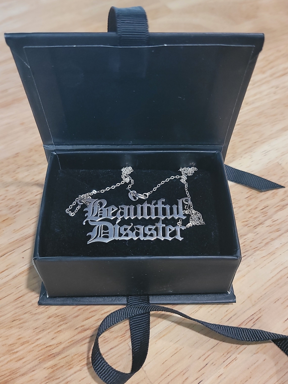 Beautiful Disaster Brand DISCONTINUED Silver Necklace